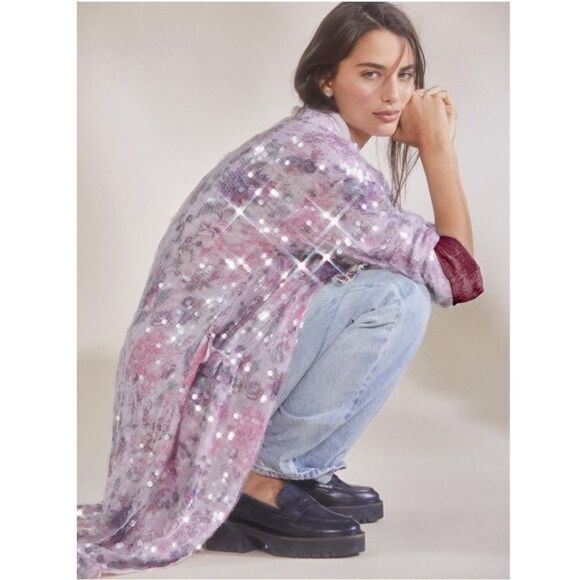 New Free People Kealey Kimono/Size M with tag - Picture 2 of 9